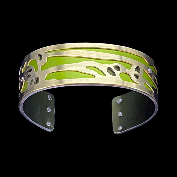 SEAPODS HORIZONTAL CUFF EXTRA SMALL BRASS TWO-TONE