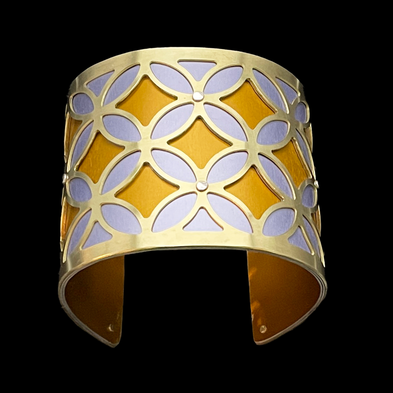 BINGO CUFF TWO-TONE LARGE BRASS