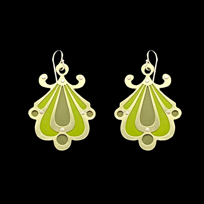 LIMITED BRASS DECO EARRINGS