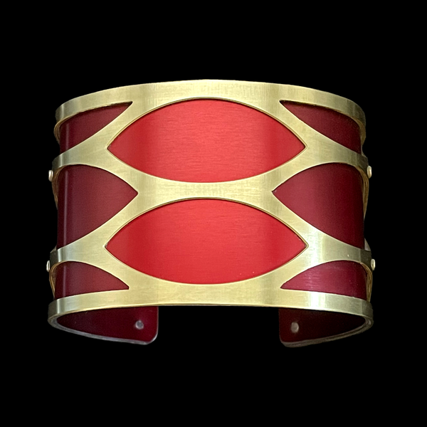 GRATE CUFF TWO-TONE SMALL BRASS