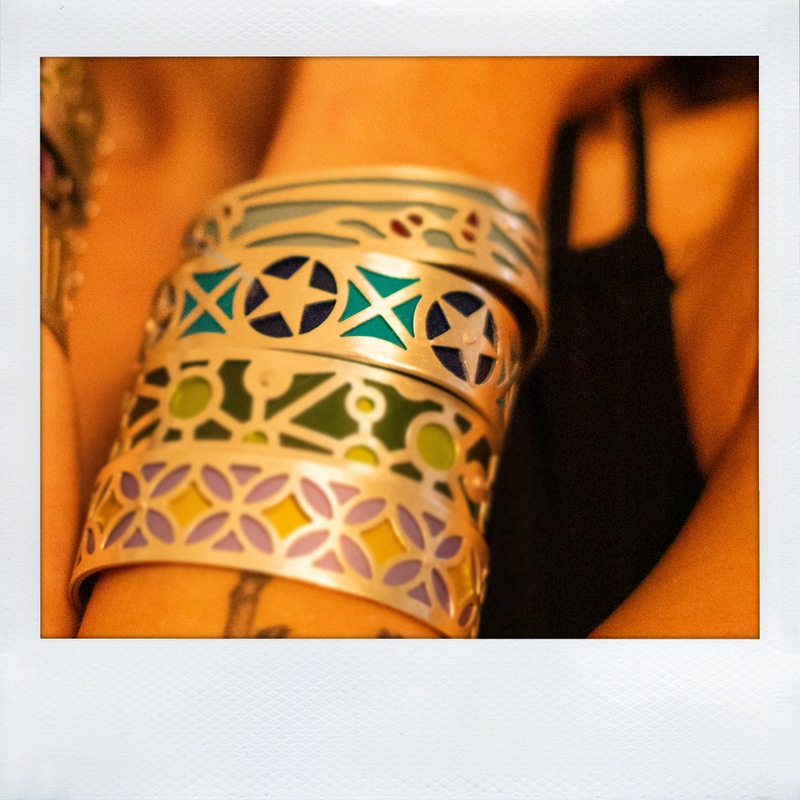 SALE - TINY STAR CUFF TWO-TONE EXTRA SMALL