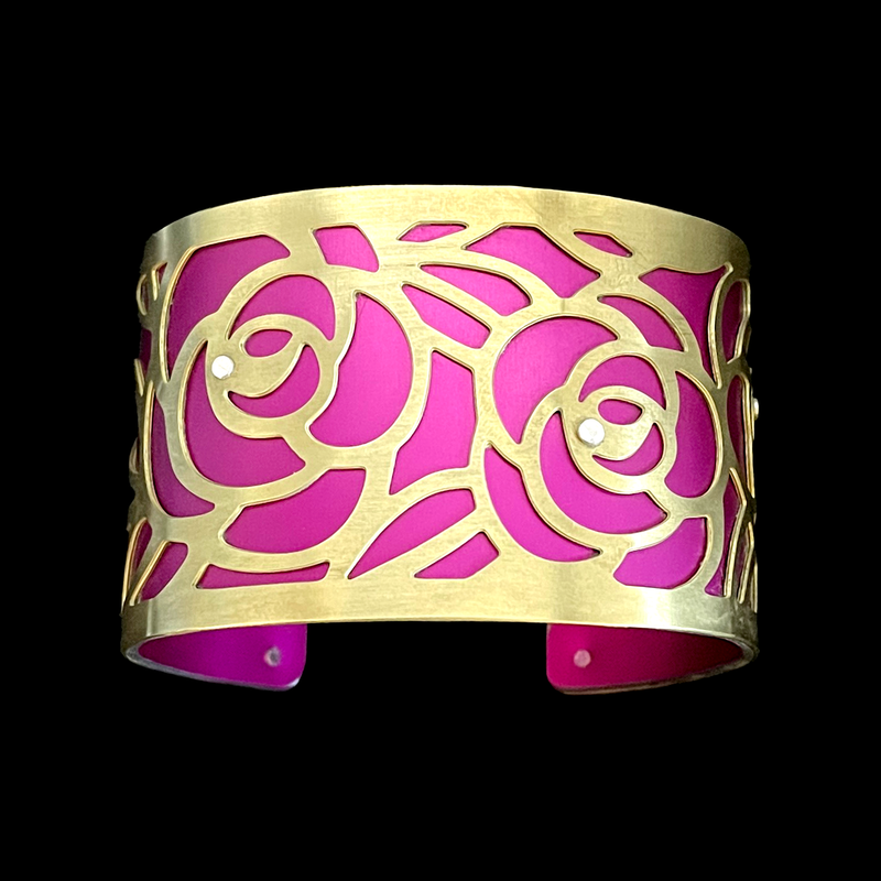 ROSE GARDEN CUFF MEDIUM BRASS