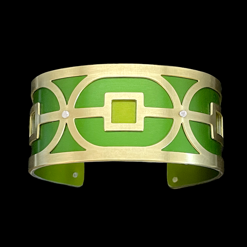 SINGLE LINK CUFF TWO-TONE SMALL BRASS